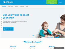 Tablet Screenshot of forbrain.com